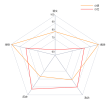 오각형 레이더 도